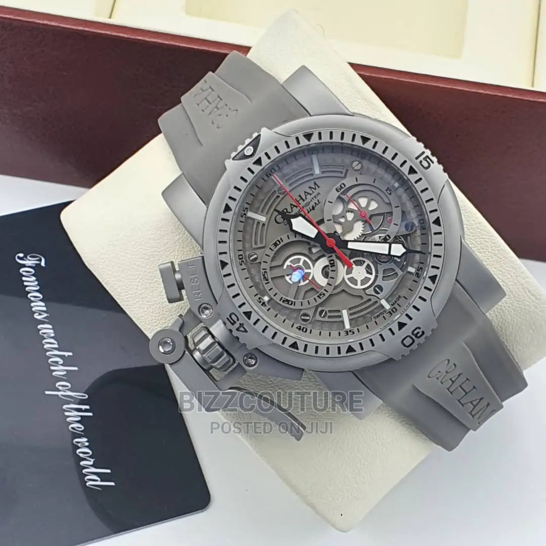 Original GRAHAM Rubber Strap Band Watch Available in Store