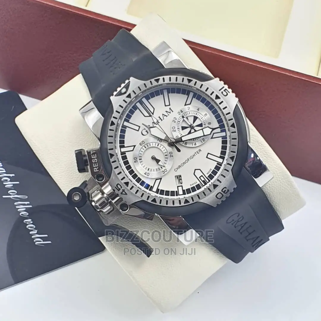 Original GRAHAM Rubber Strap Band Watch Available in Store