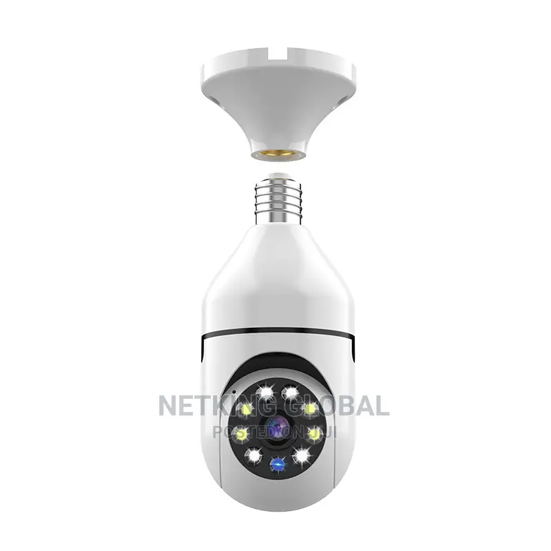 Wifi Bulb Camera 1080p Security - PTZ 360 Degree Panoramic