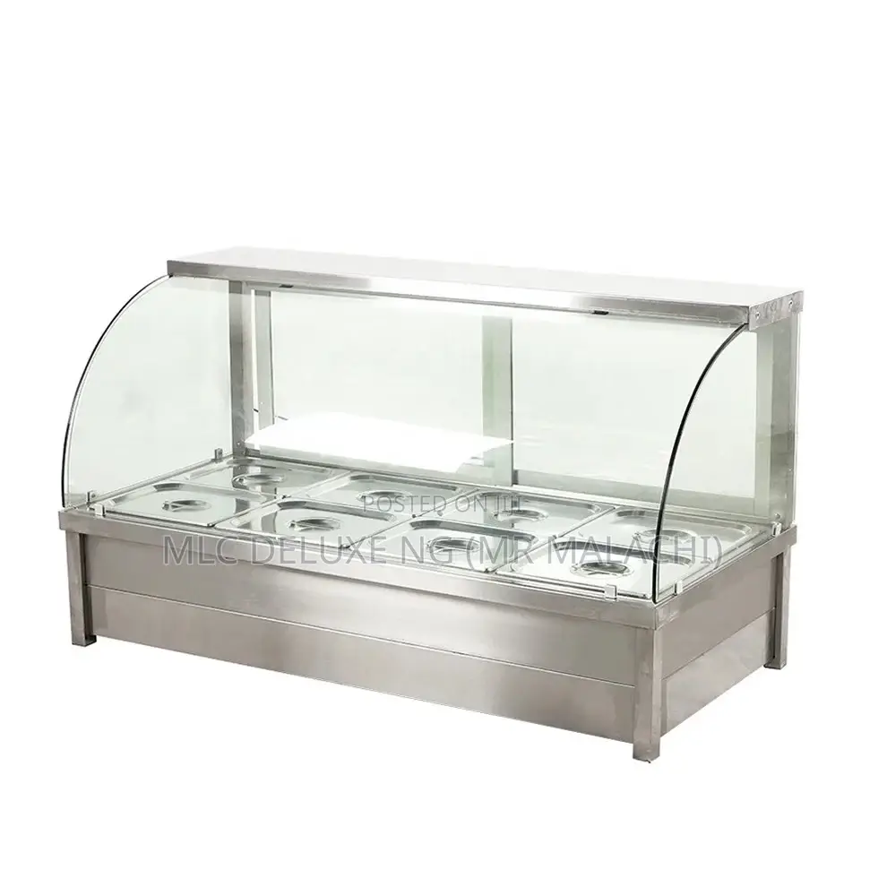 8 Plates,10 Plates,12plates Curved Glass Food Display Warmer