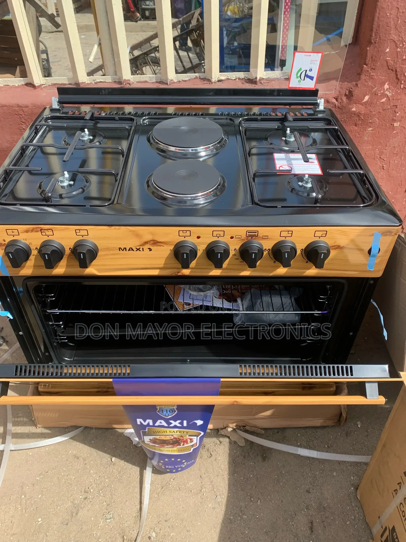 Maxi 60X90 (4 Gas + 2 Electric)WOOD