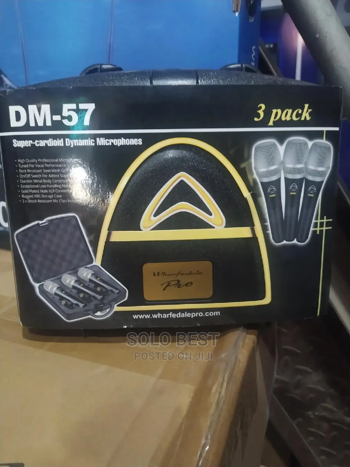 3 in 1 Pack Original Wharfedale Wired Mic, Model DM -59