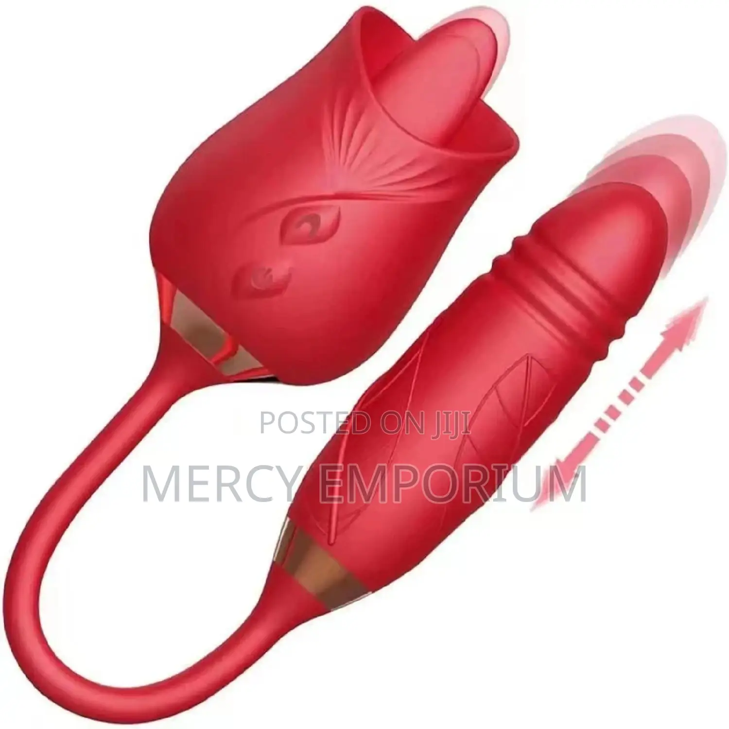 Rose Vibrator Women Sex Toy. Clit Licking Plus G-spot Stimu