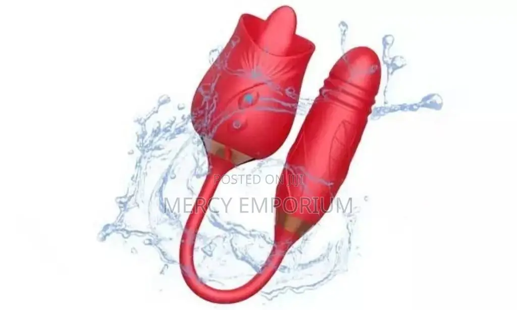 Rose Vibrator Women Sex Toy. Clit Licking Plus G-spot Stimu