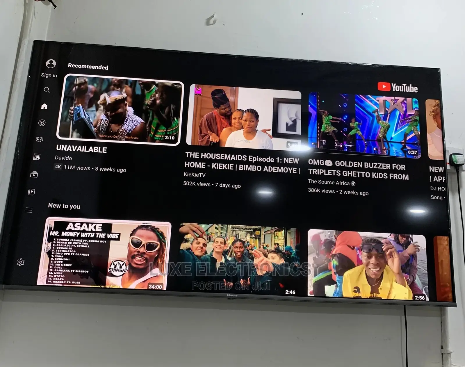 65 Inch Made In Europe Hisense Qled Uhd HDR Smart Tv