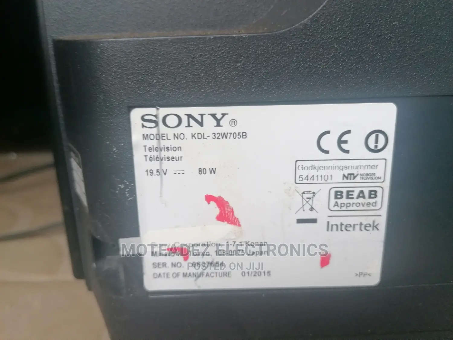 Uk Used Sony 32" FHD Smart Television W/Remote