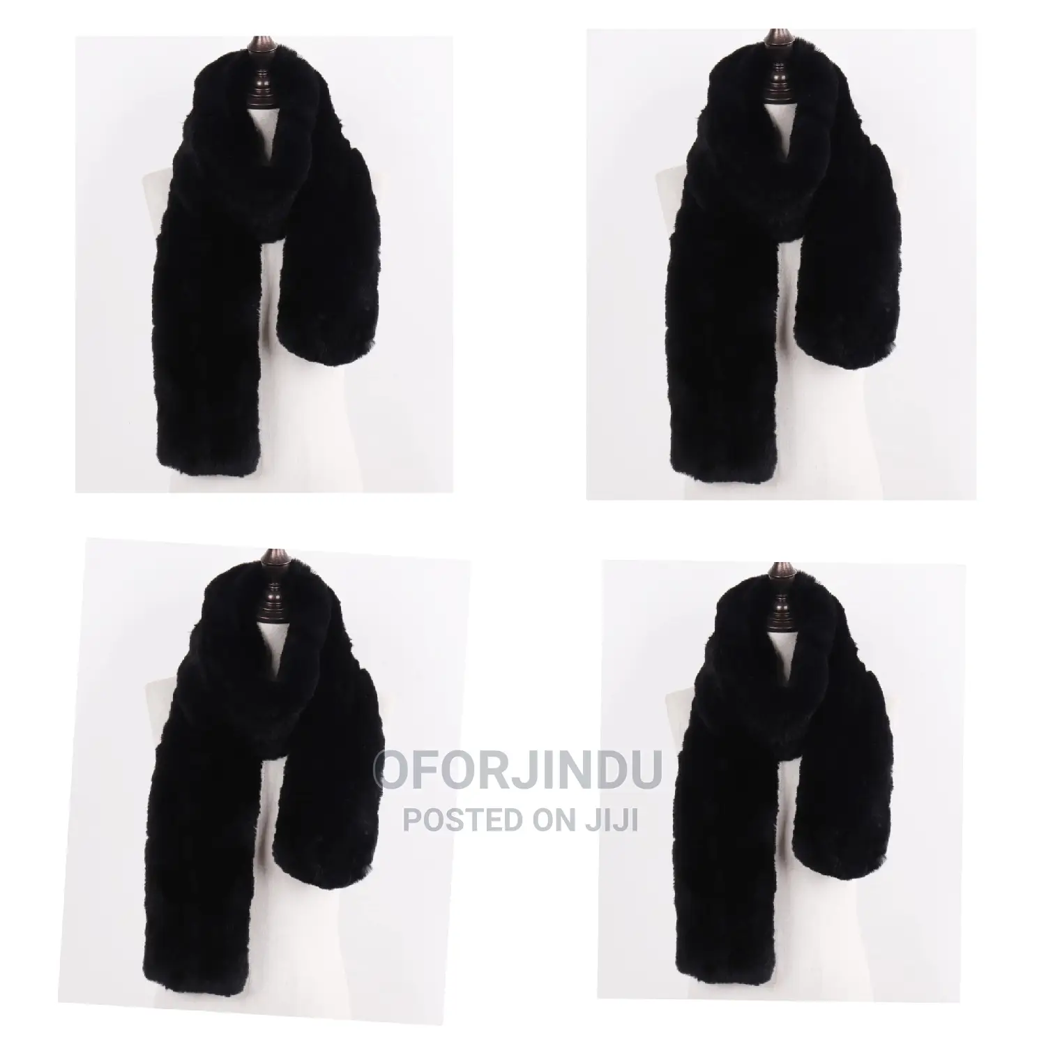 Winter Elegant Knitted Fur Scarf Foreign Used Originals