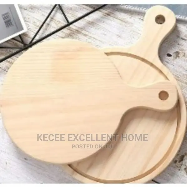 Wooden Round Pizza Plate
