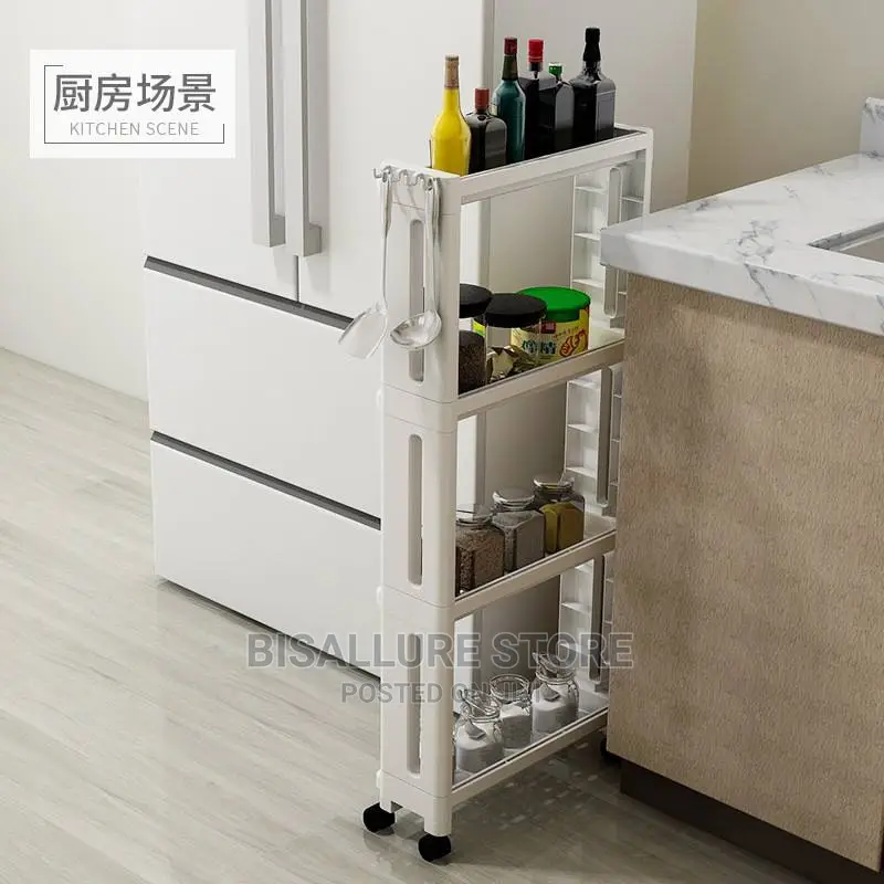 4 Layers Kitchem Rack With Wheels