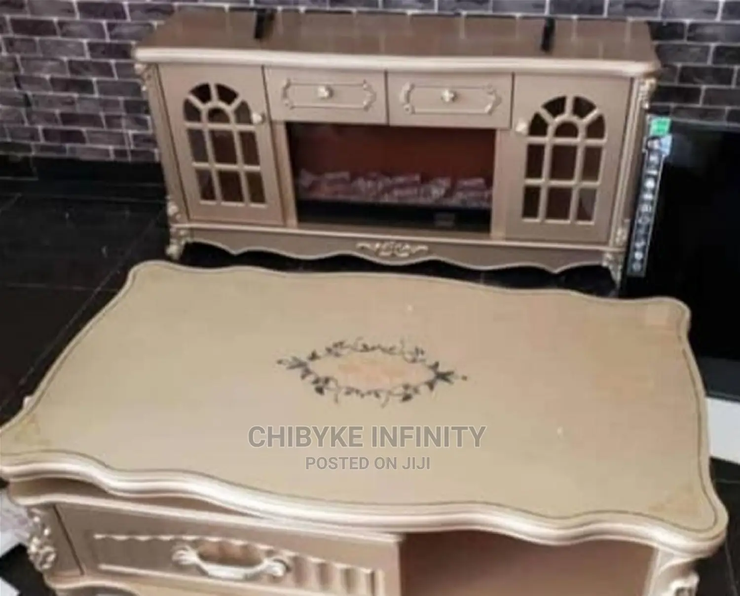 High Quality Modern Fireplace Tv Stand With Centre Table