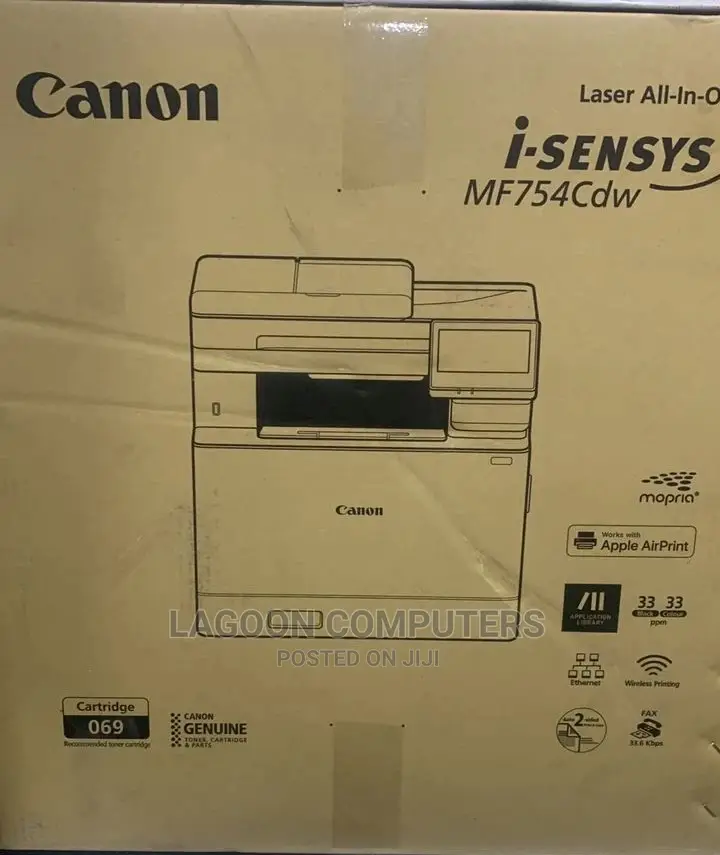 Canon I-Sensys Mf754cdw All-in-One Colour Laser Printer