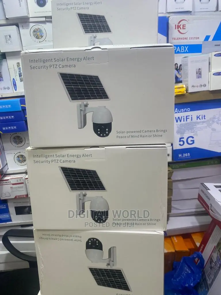 4g PTZ Solar Camera With Motion Tracking and Detector