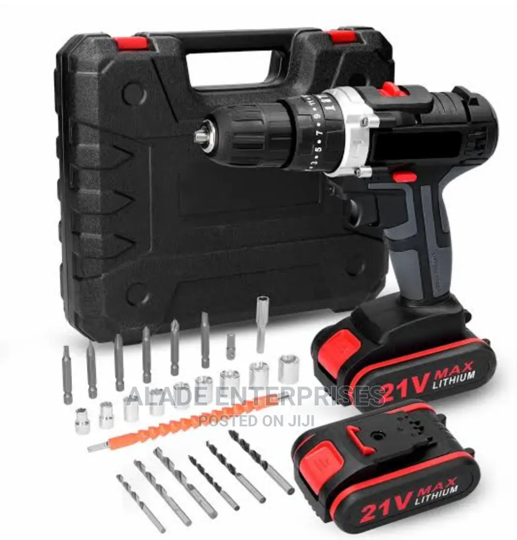 36v Lithium Ion Impact Cordless Drill With Accessories