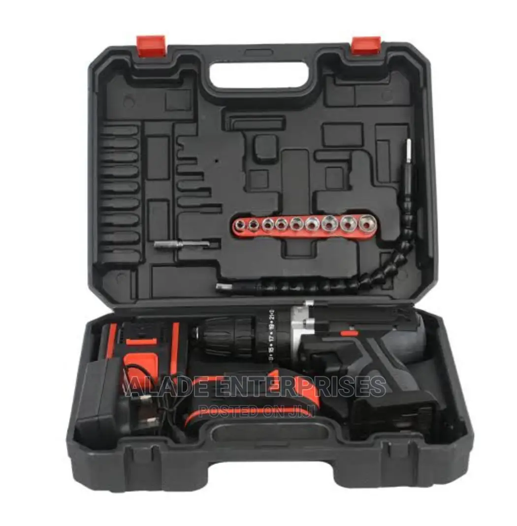 36v Lithium Ion Impact Cordless Drill With Accessories