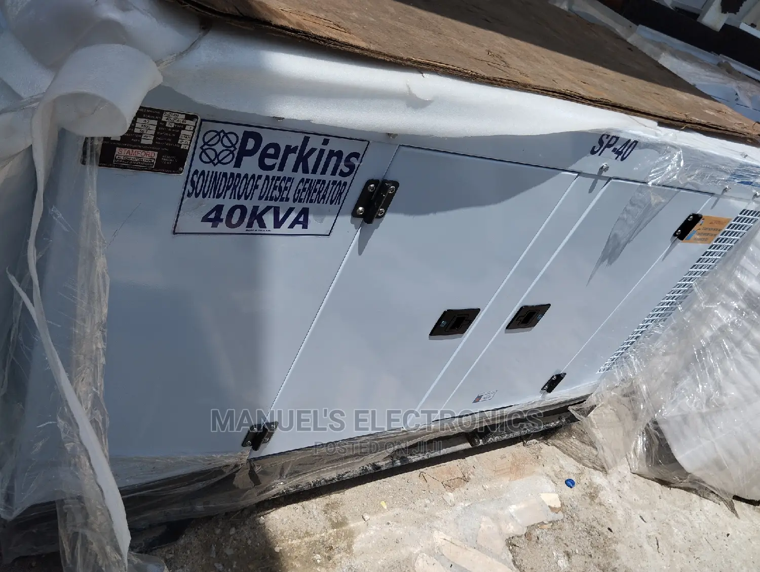 (40kva) Brand New Perkins Diesel Soundproof Generator 100%