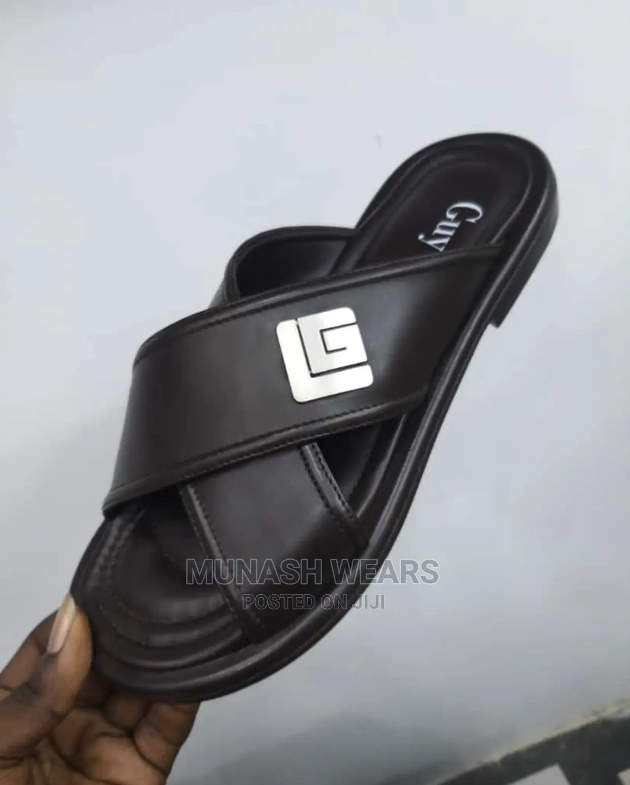 Italian Leather Slipers for Men