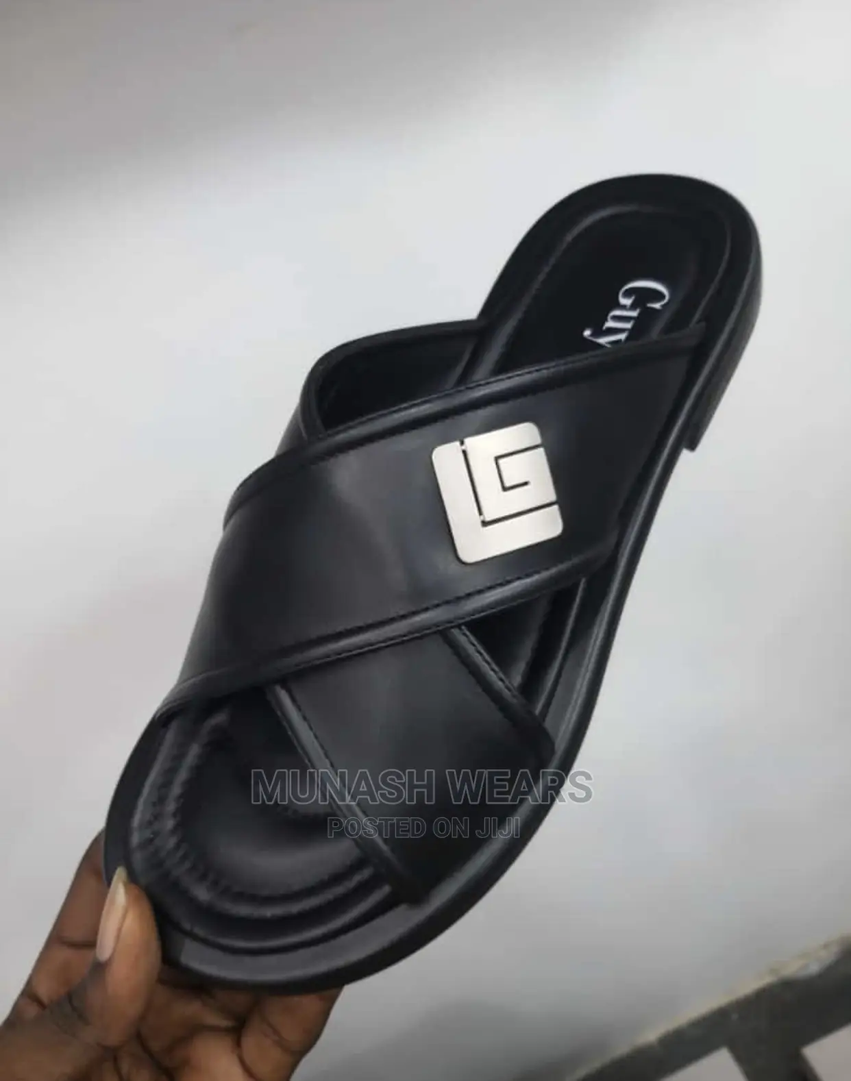 Italian Leather Slipers for Men