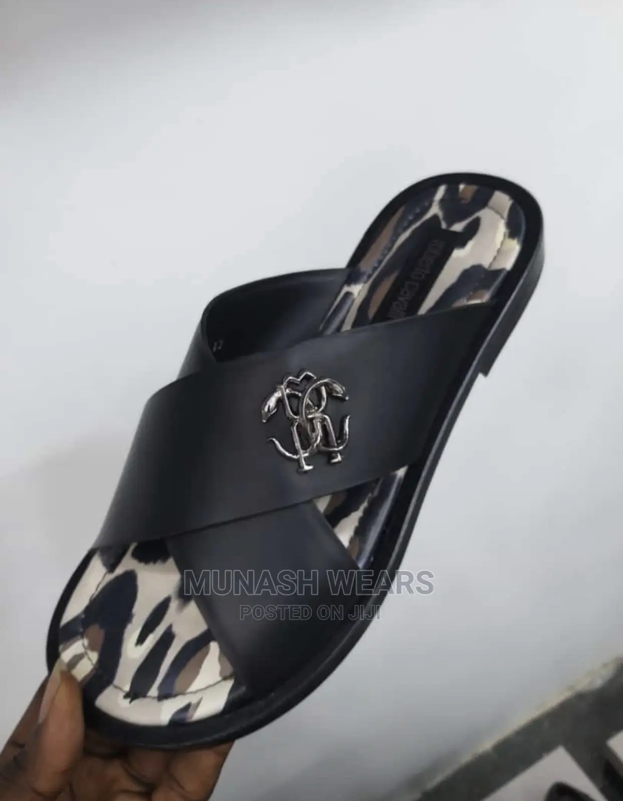 Italian Leather Slipers for Men