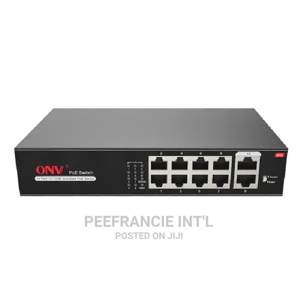 ONV 10 Port 10/100mbps POE Switch