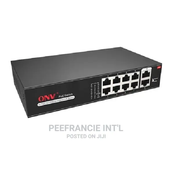 ONV 10 Port 10/100mbps POE Switch