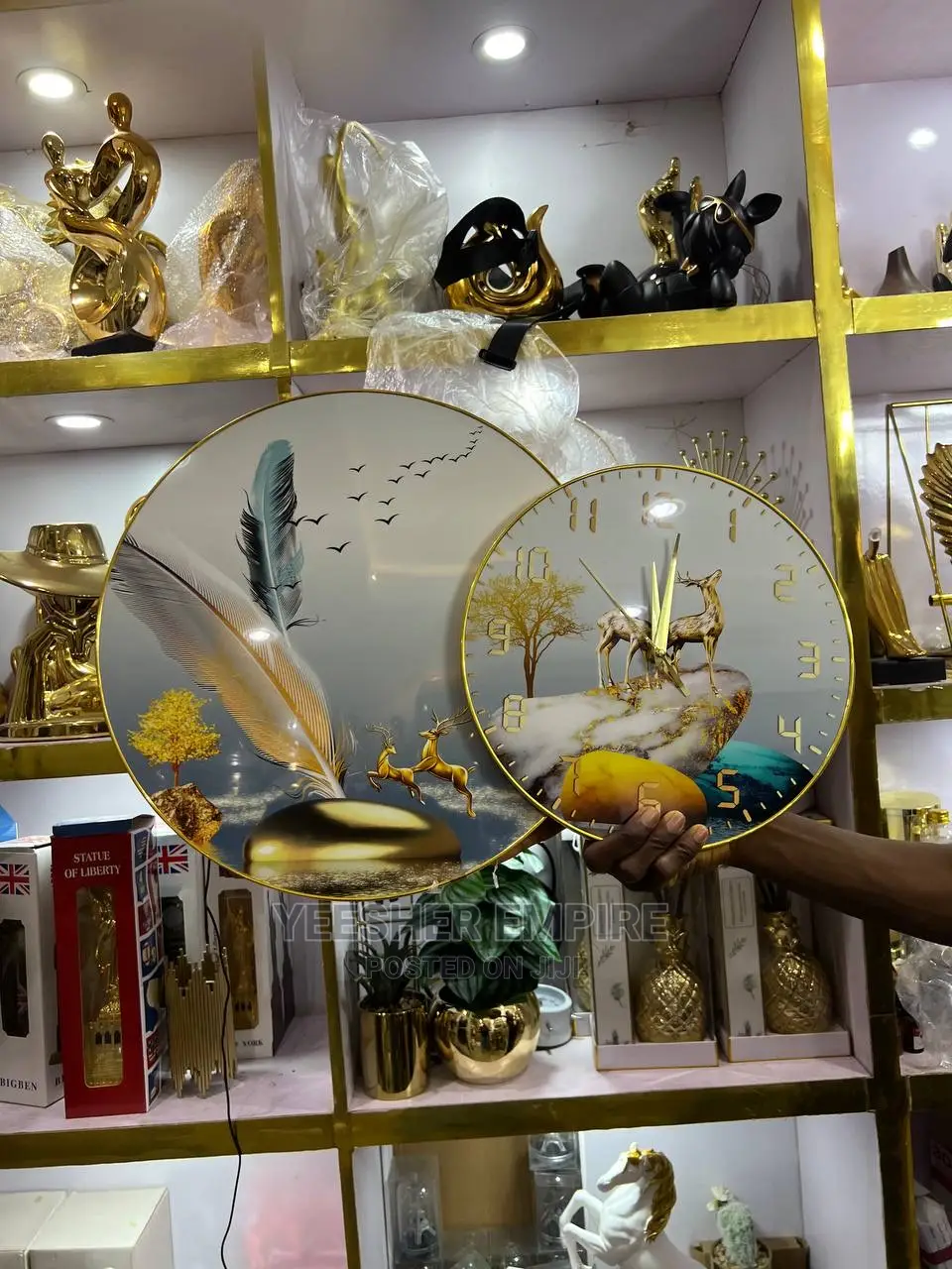 Glossy Frame With Clock