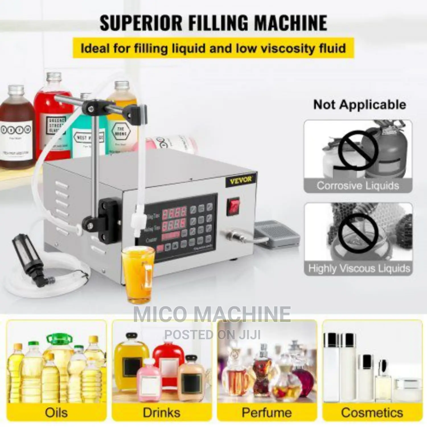 Liquid Filler Oil Cosmetics Filling Machine Bottle Filler