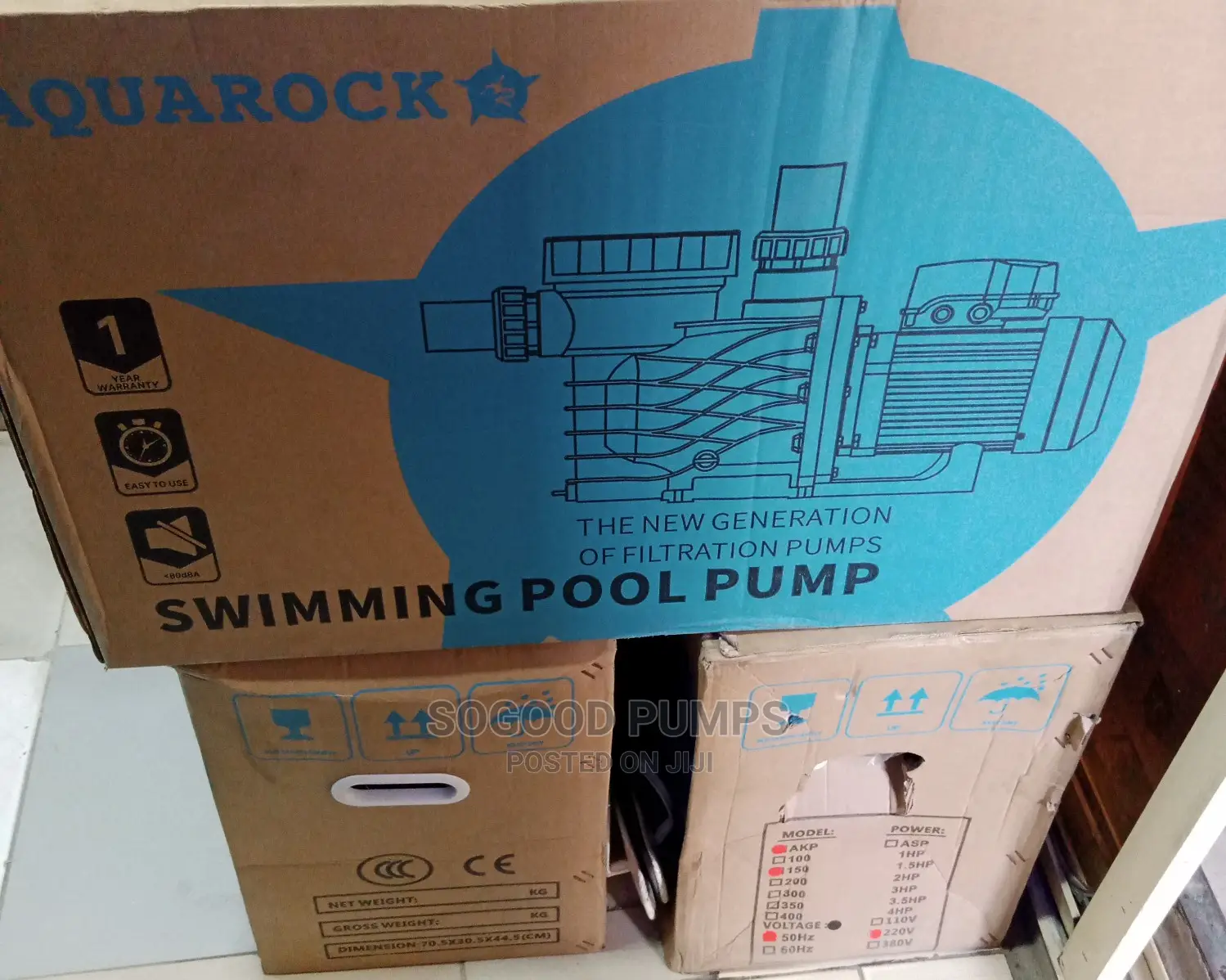 Aquaroct Swimming Pool Pump (1.1kw/1.5hp)