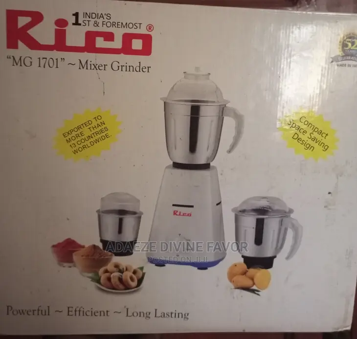 550watts Rico Mixer Grinder