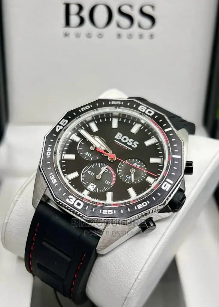 Original Hugo Boss Rubber Strap Watch Available in Store
