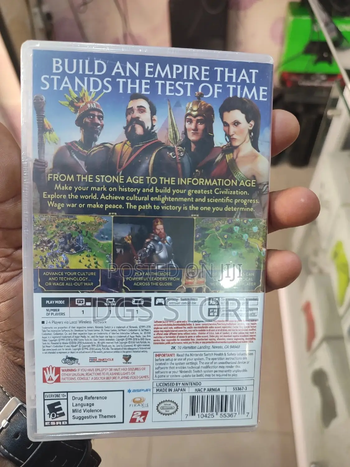 Nintendo Switch Civilisation VI Game