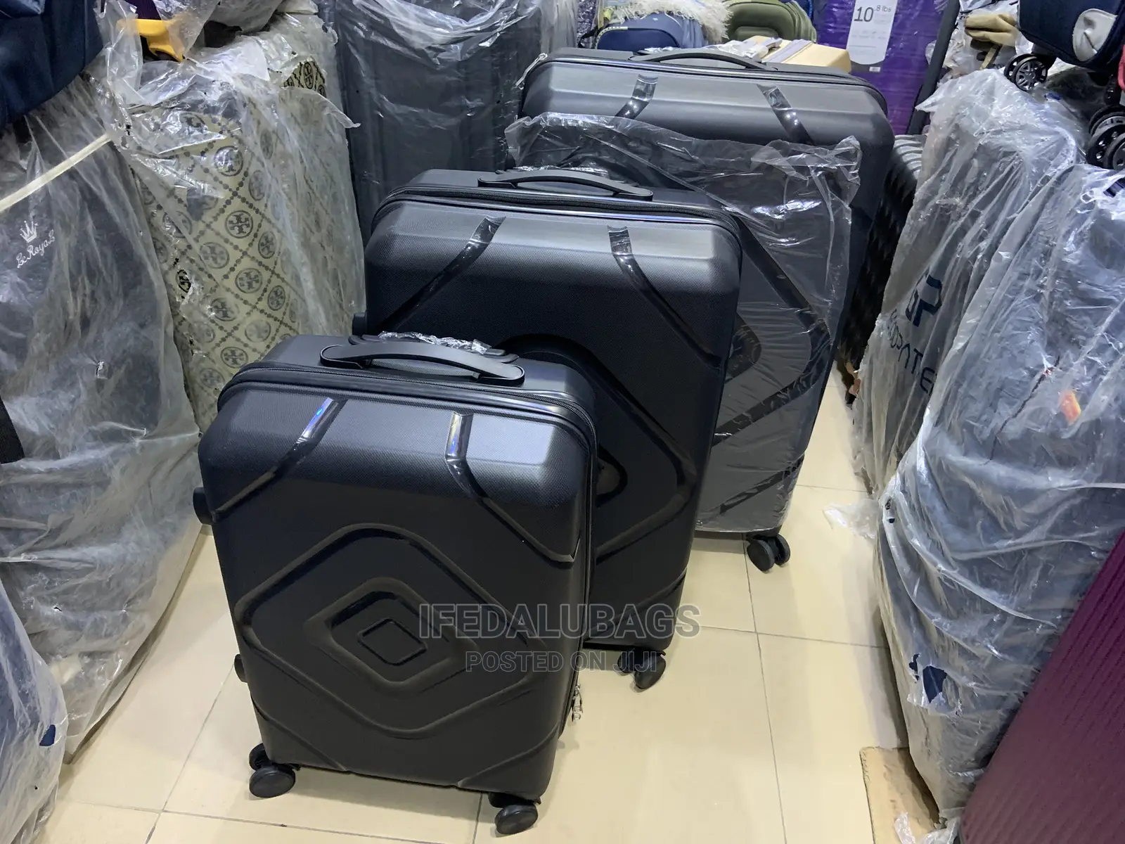 Set of High Quality Unbreakable Plastic Traveling Luggage