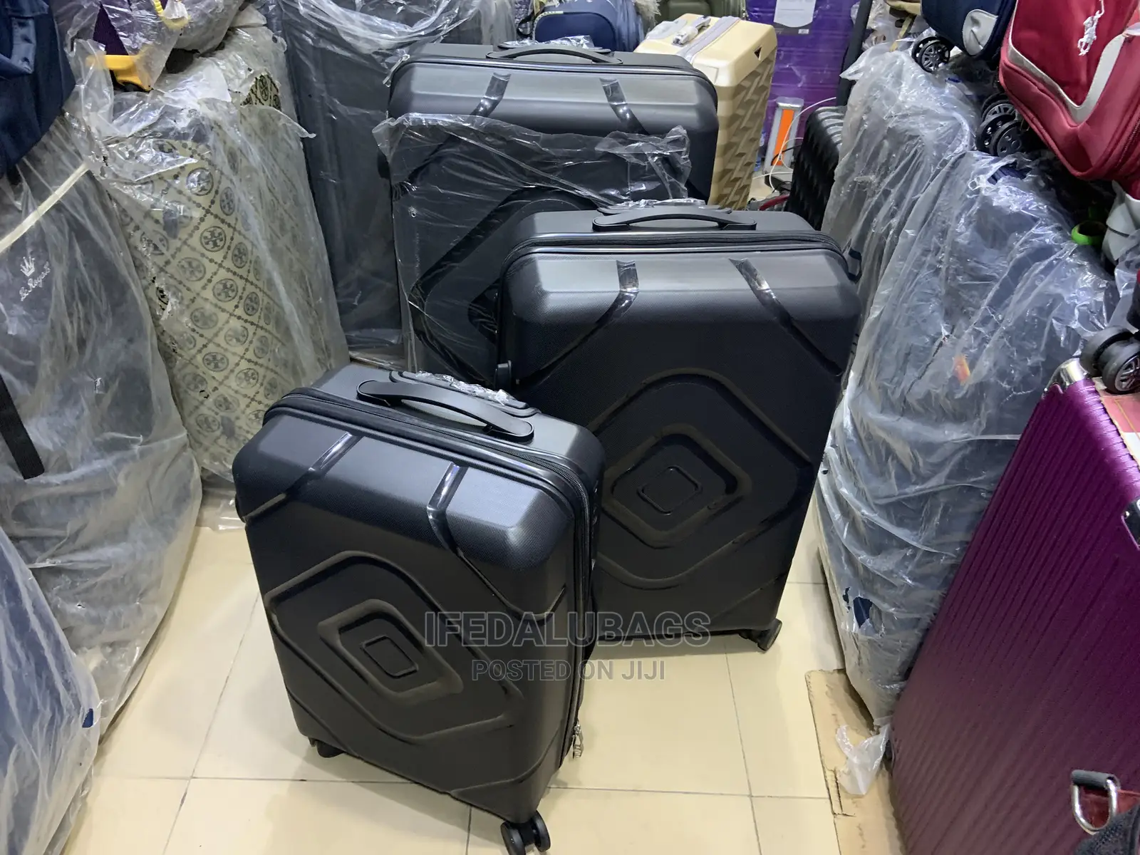 Set of High Quality Unbreakable Plastic Traveling Luggage