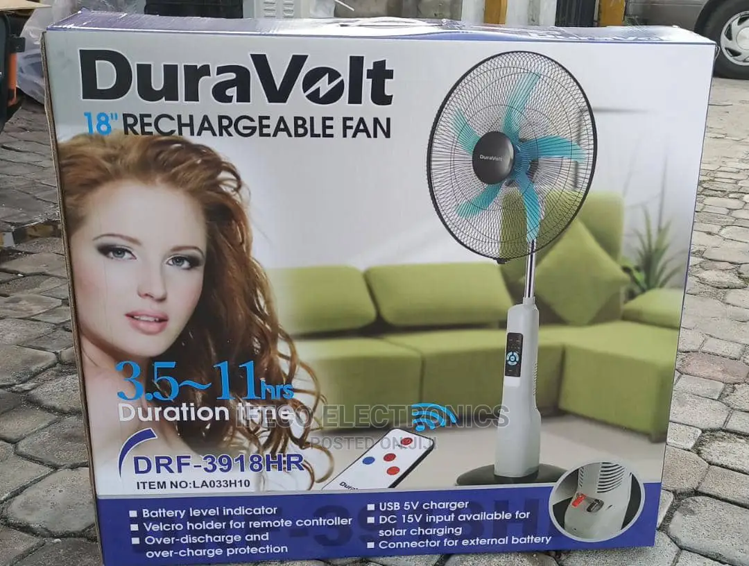 Rechargeable Fan, 18inches