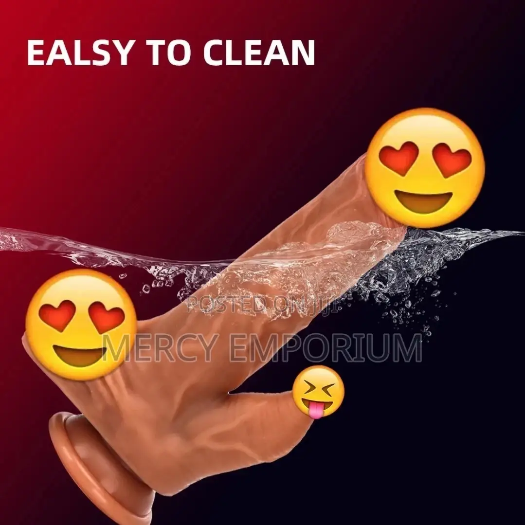 Thrusting Realistic Heating Dildo Vibrator Women Sex Toy