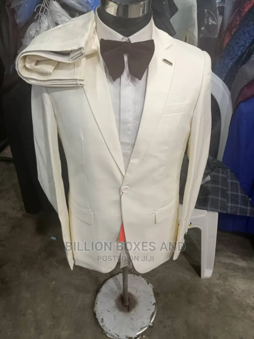 Quality Wedding and Office Suit. Cream Color