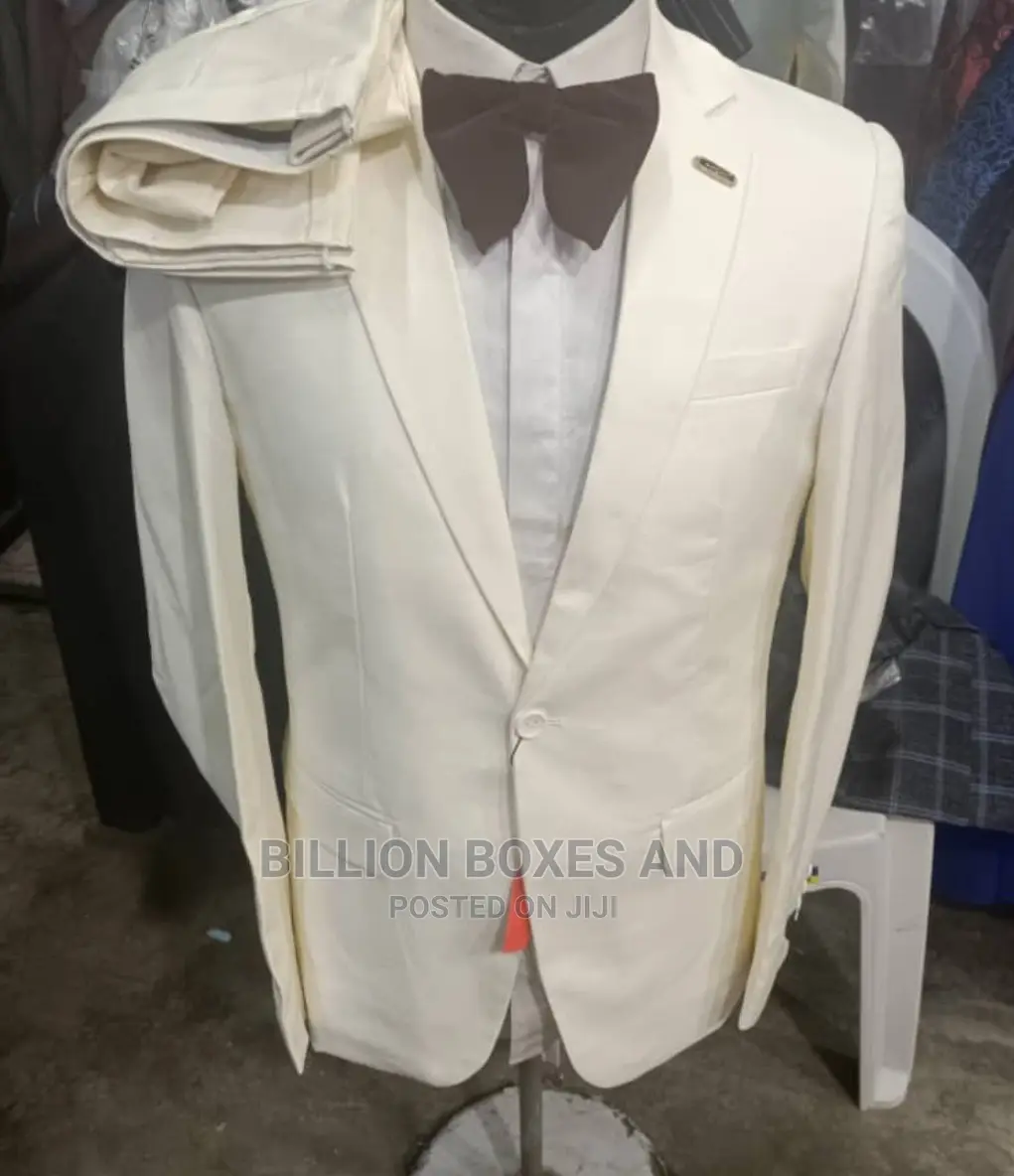 Quality Wedding and Office Suit. Cream Color