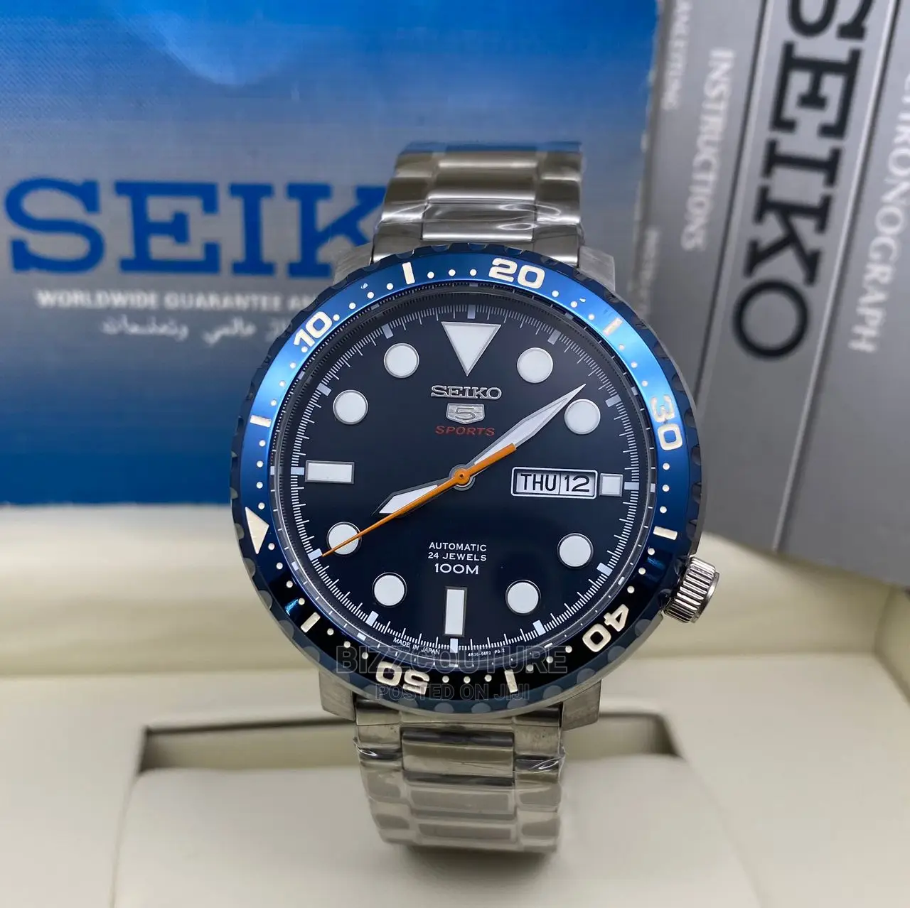 Original SEIKO Automatic Silver Steel Available in Store