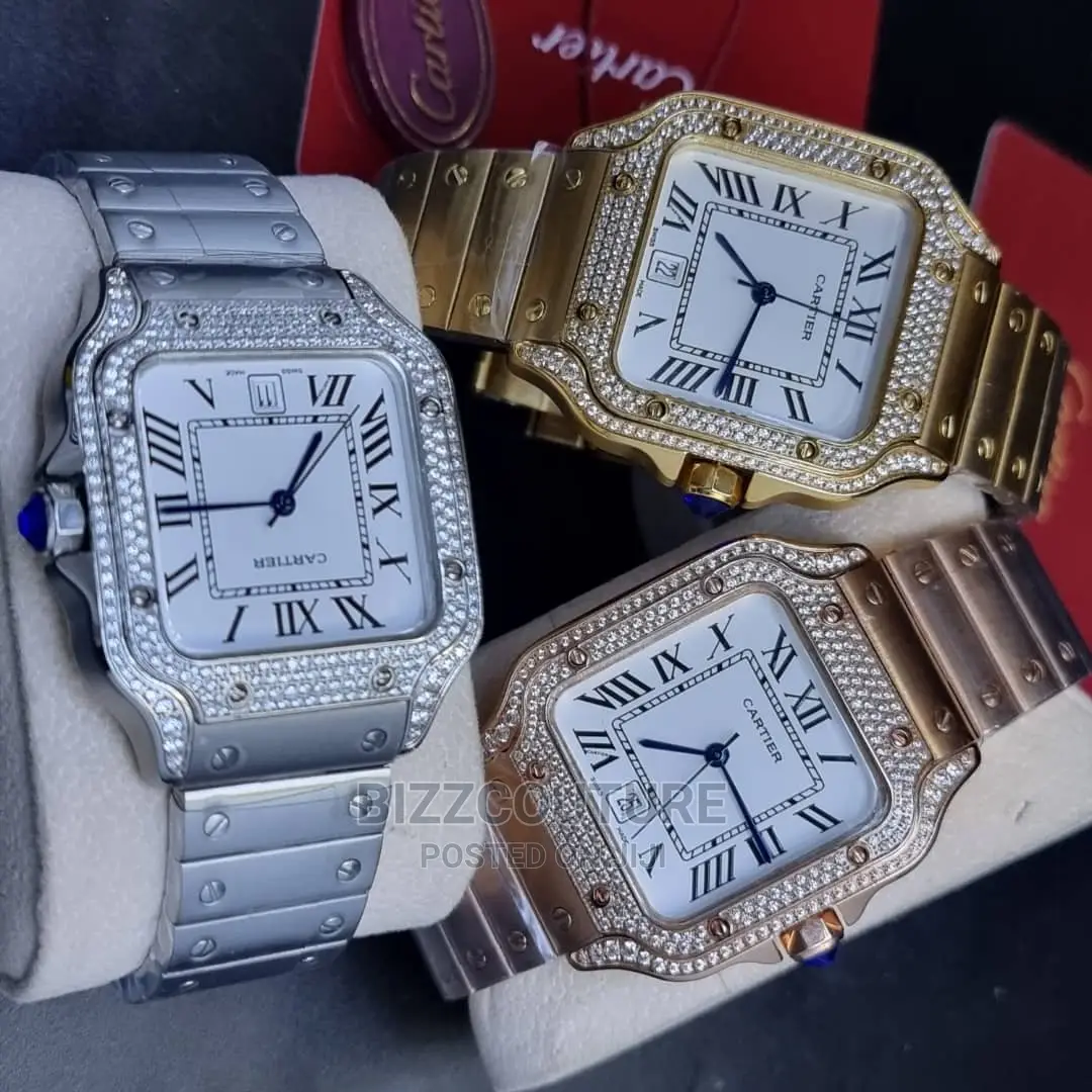 Original CARTIER Silver Steel Watch Available in Store