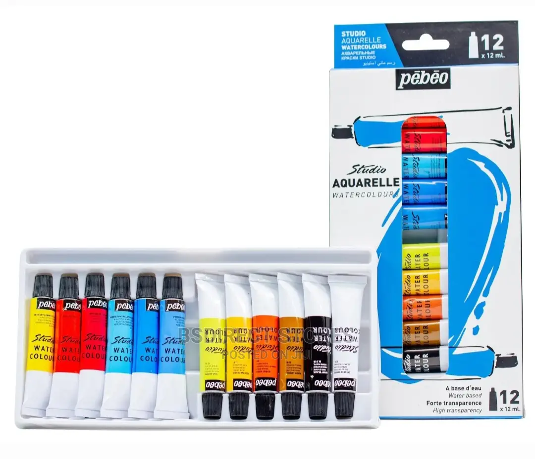 Pebeo Aquarelle Watercolour High Quality/ Vibrant (12x12ml)