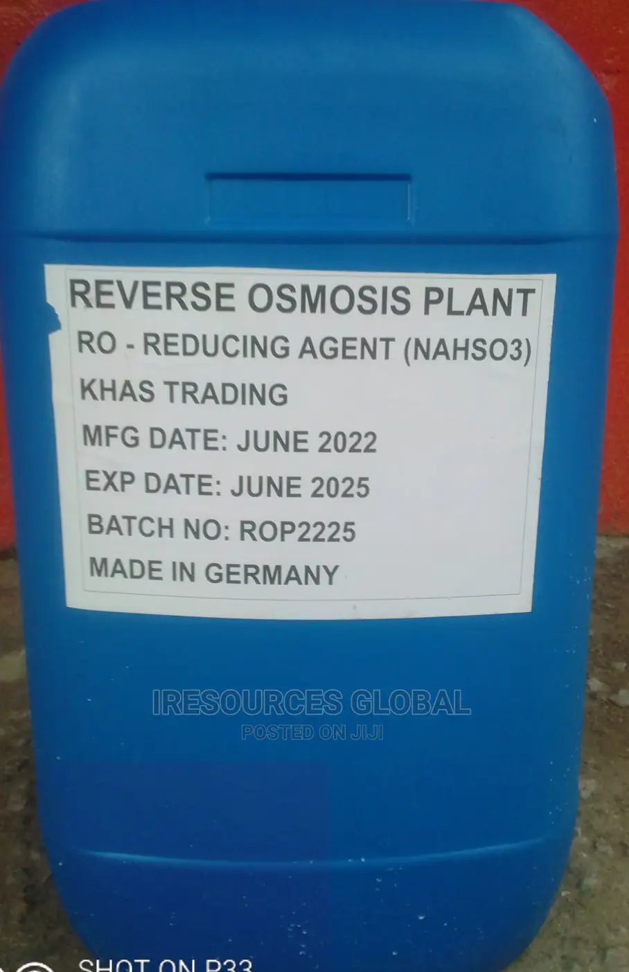 Anti-Corrosion, Reducing Agent (NAHSO3)