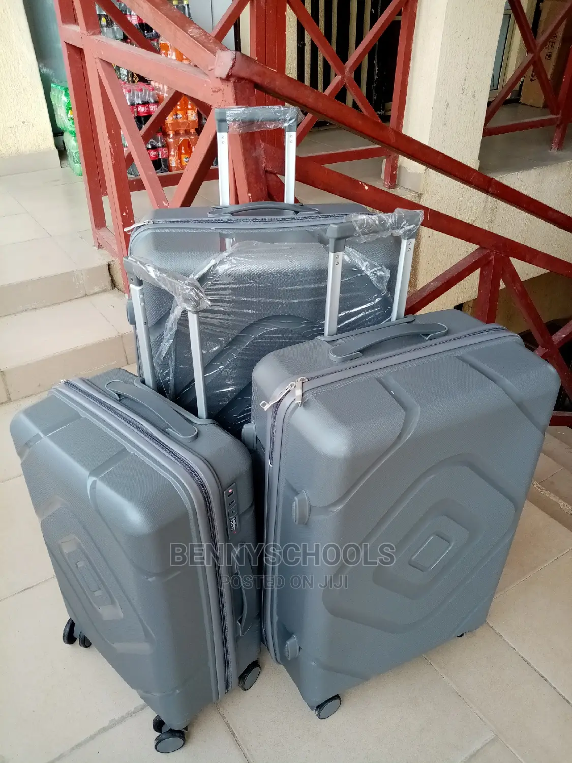 Set of 3 Unbreakable Elastic Rubber Plastic Luggage Boxes