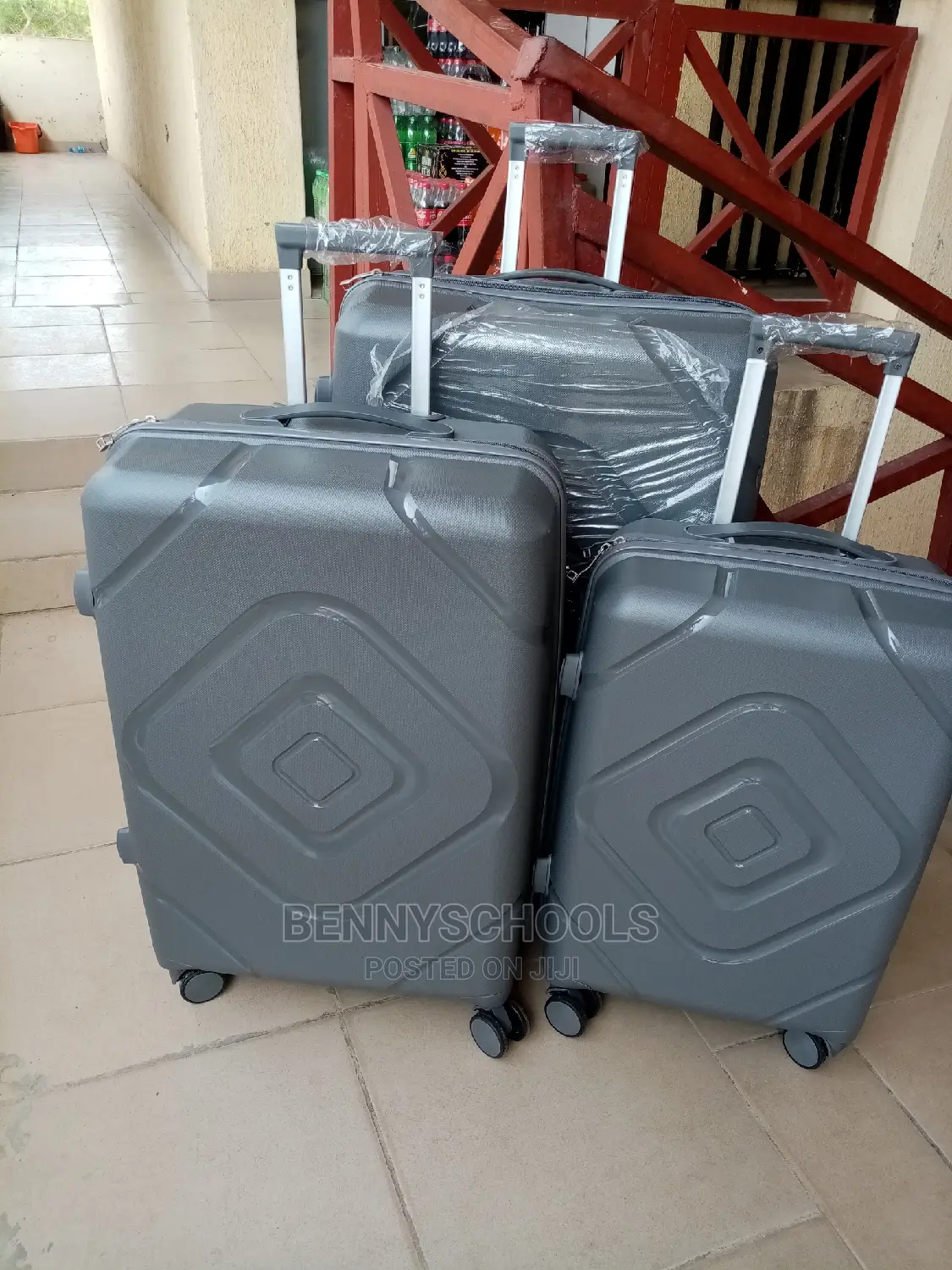 Set of 3 Unbreakable Elastic Rubber Plastic Luggage Boxes