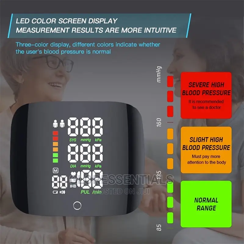 Rechargeable Digital Wrist Blood Pressure Monitor D