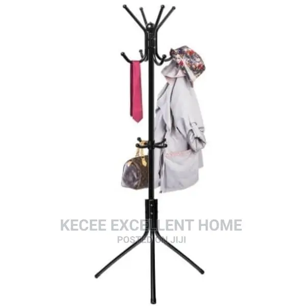 Stainless Steel Hanger for Home and Office - Black