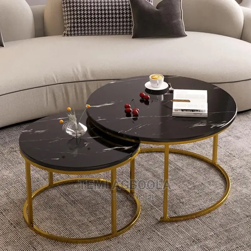 Center Table With Gold Stand