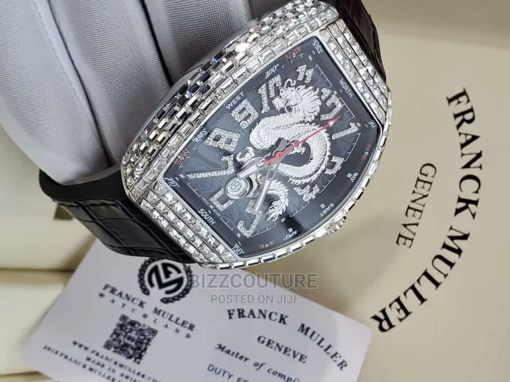 Original FRANCK MULLER Leather Strapwatch Available in Store