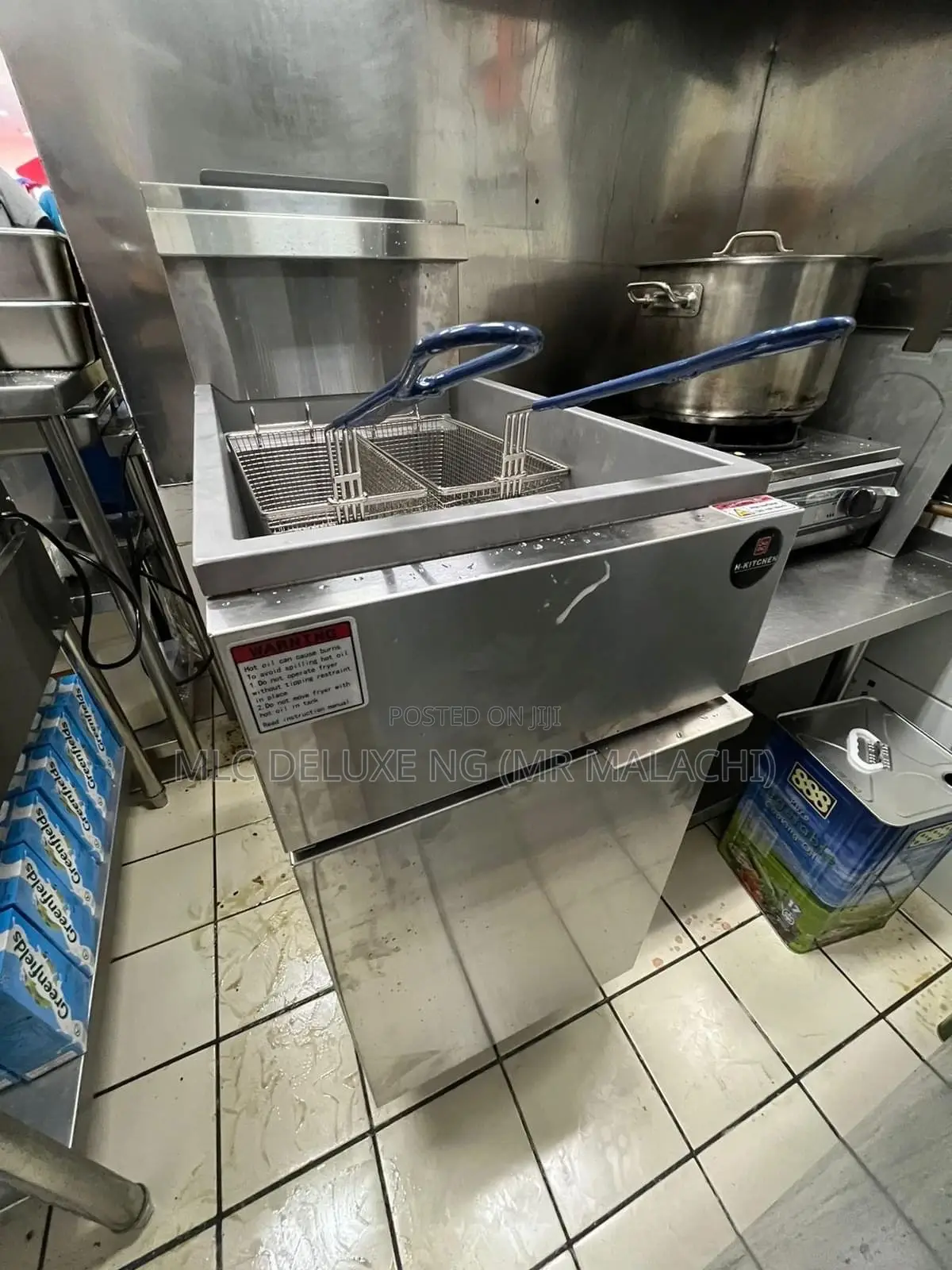 Standing Type Double Basket Deep Fryer With Cabinet /Fryer