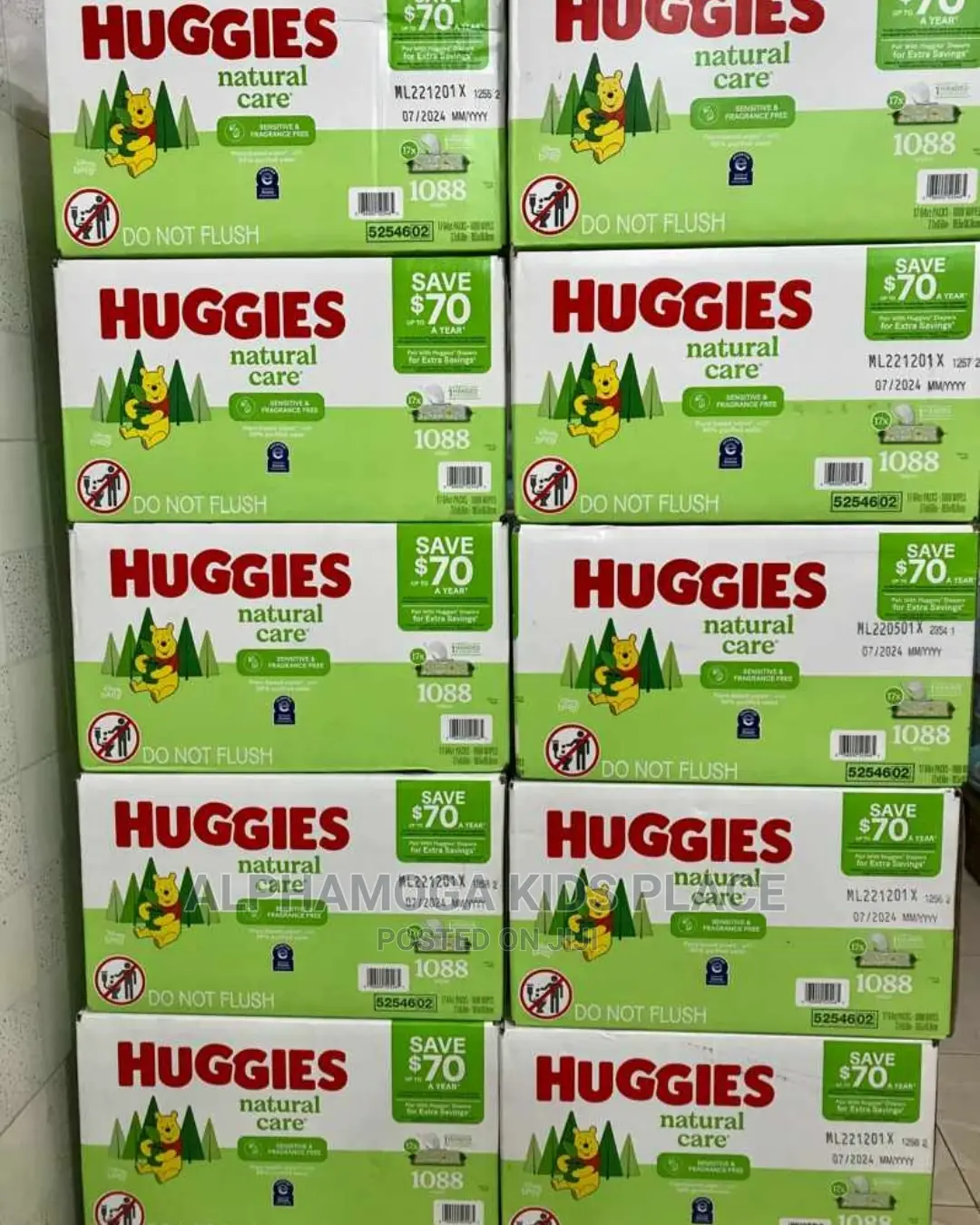 Huggies Natural Care Wipes 1152