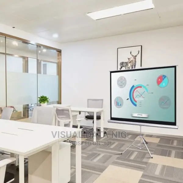 72 X 72 Electric Remote Controlled Projector Screen