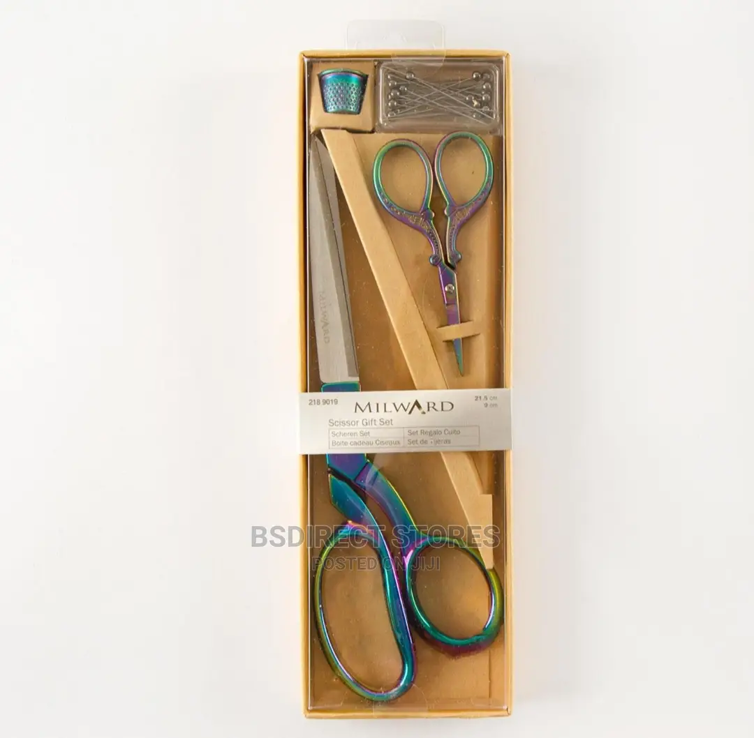 Milward Scissors Dressmaking and Embroidery Thimble and Pins
